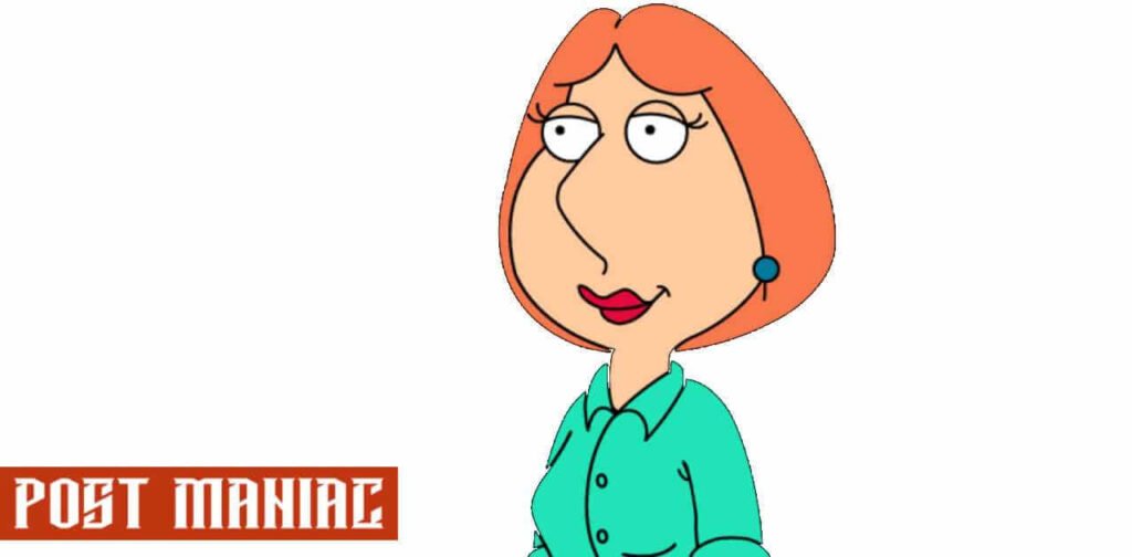 Lois Griffin from family guy wearing green shirt