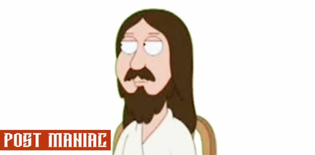 Jesus Family guy with long hair and long beard