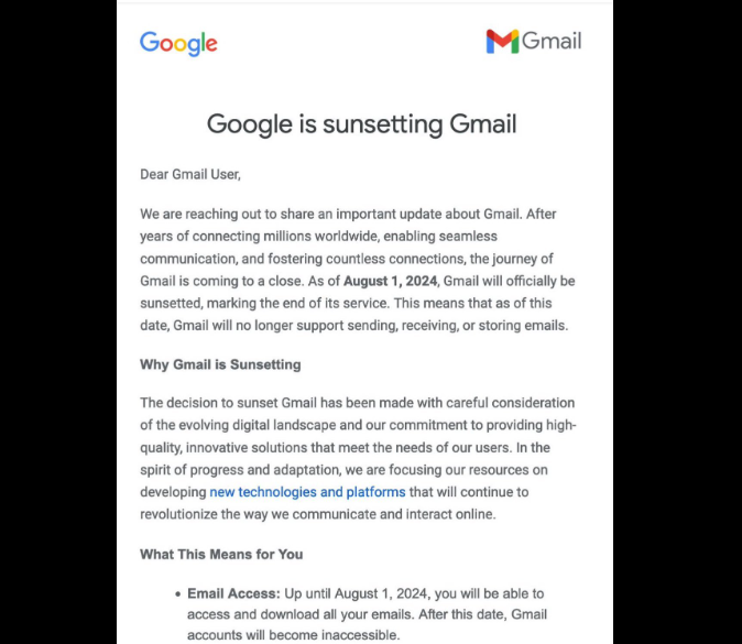 Google is sunsetting Gmail